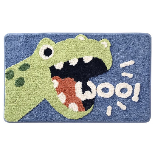Segana bathroom absorbent floor mats, bathroom door mats, cute non-slip mats, home carpet door mats, door mats, Roaring Dragon 40*60CM, two pieces