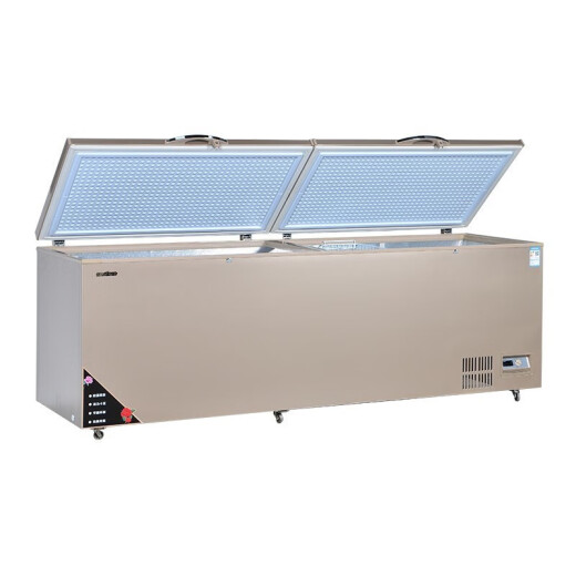 白雪金色数显温控商用家用卧式大冷柜 620-1050升冷冻冷藏展示柜 大容量高效制冷节能环保冰箱 1050FD【五面制冷数显温控】 1050L