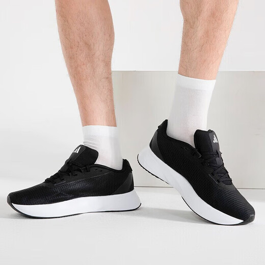 Adidas阿迪达斯男鞋夏季新款运动鞋缓震轻便透气休闲鞋子网面跑步鞋 ID9849 黑白 42