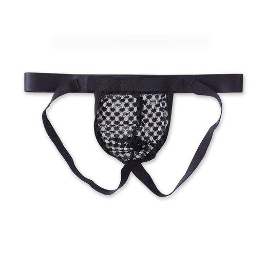 Confidential delivery Men's double-butt underwear sexy thong mesh hollow transparent gay underwear fully exposed buttocks lifting GAY fashion sexy underwear color XXL