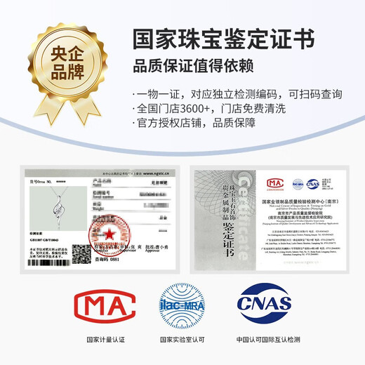 China Gold (CHINA GOLD) Diamond Platinum Necklace Women's Cupid Platinum Pendant Girl Birthday Gift Girlfriend Wife Wedding Anniversary Platinum Beautiful Diamond Pendant-3 Points + Platinum Chain