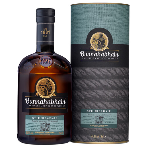 布纳哈本（Bunnahabhain）海洋之舵单一麦芽苏格兰威士忌 700ml  进口洋酒
