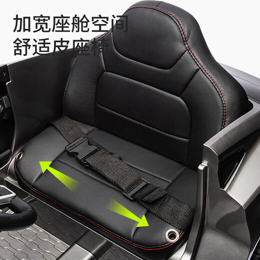 Haireguai Audi genuine authorized children's electric car four-wheel sit-on remote control toy for adults, babies and children birthday gift paint powder/remote control/soft seat electric drive