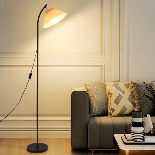 Erstes Konzept Faltenstocke Lampe postmoderne kreative Wohnzimmerlampe warme Atmosphäre Schlafzimmer Bettlampe Zhongshan Lampe O138 1396-Drei-Farben-Lichtwechsel-5w