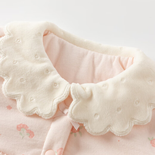 David Bella baby girl quilted romper autumn and winter newborn onesie baby romper