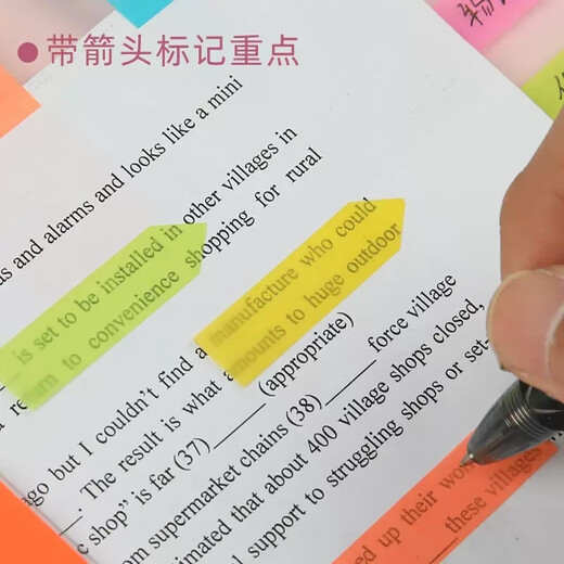 3M Indexaufkleber Extraktion Label Farb-Lesezeichen Fluorescent Label Aufkleber Notebook-Anweisungen Seite Nummer Ordner Transucent Strip Waterfof Color Aufkleber Schüler-Schlüsselklassifizierung Pepsi Aufkleber [683-5CF+6CF] Kombinationspaket-220 Bilder