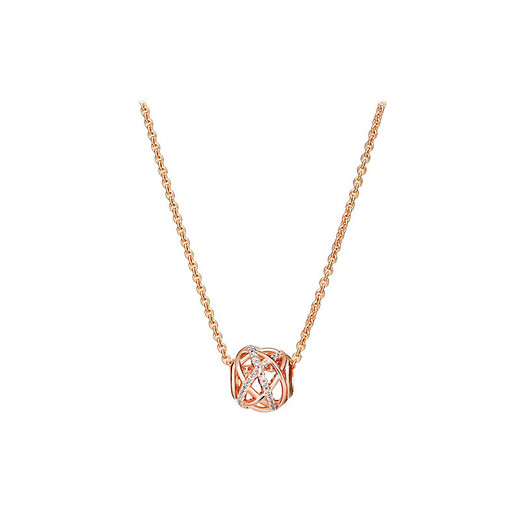 PANDORA hollow galaxy necklace set rose gold silver shiny elegant birthday gift for girlfriend