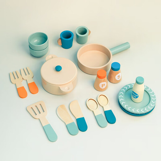 Chengliu Simulation Kochhaus Kinderküche Spielzeug Holzsimulation Küchenwaren Kochkochkoch -Kochen Kombination Geschenk Tee Sets Haus