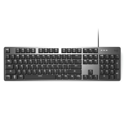 罗技（Logitech） K845 机械键盘有线游戏电竞电脑办公全尺寸发光 104键 吃鸡 英雄联盟键盘鼠标键盘套装 K845-红轴