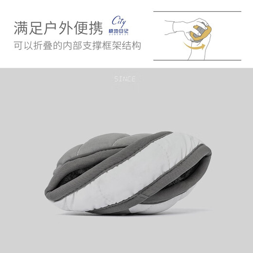 Polar Diary New Winter Down Earmuffs and Earbags Men's Outdoor Coldproof Sports Mountaineering Earmuffs Foldable Adjustable Earmuffs C12Athena Ji One Size