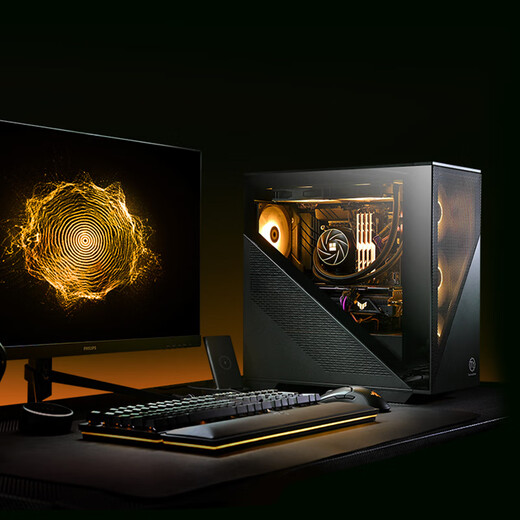 Ningmei AMD R5 9600X/RTX5060/7650GRE graphics card e-sports gaming desktop computer host design rendering DIY assembly computer assembly machine 9600X+RTX5060 | Configuration seven