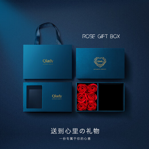 Qlady blue hibiscus crystal corsage brooch high-end women light luxury fashion anti-exposure pin silk scarf buckle birthday gift