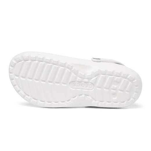 crocs Crocs Children's Cotton Slippers for Men and Girls, Winter Warm Fleece Hole Shoes 207010_10M White 36 -37 Inner Length About 225mm