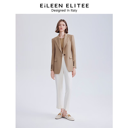 Langzi Italian design high-end professional temperament fashion suit jacket for women winter new style rose gold 3 2XL