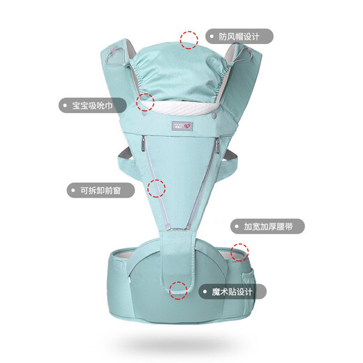 Aibeiyou infantil y correa para niños pequeños taburete de cintura mamá no golpea la cintura de 7.5 cm de calambre de ancho O-piernas de verano de verano sosteniendo dios cuatro estaciones rosa rosa