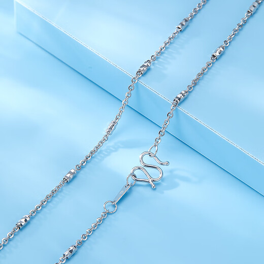 Luxury beads pt950 platinum necklace light luxury niche high-end platinum chain temperament girl birthday gift for girlfriend jewelry 5.36g