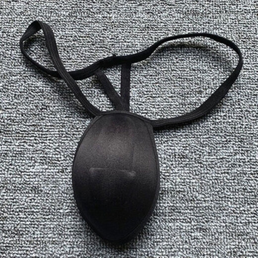 Long Night Men's Penis Pad Underwear Pad 3D Bionic Men's Cup Thong Sponge Guard Pad Swimming Briefs U Protruding Large White M Size 100-145Jin Jin is equal to 0.5 kg