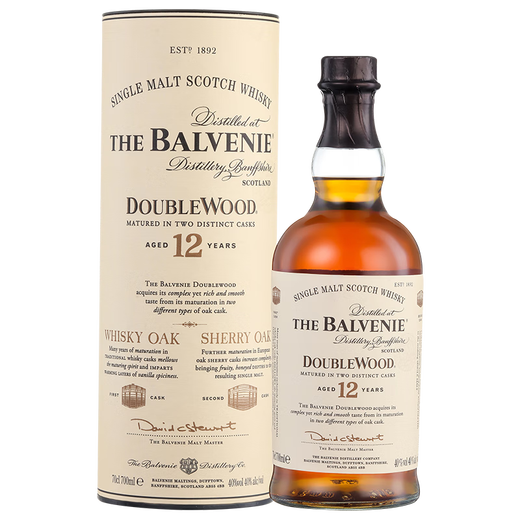 
BALVENIE Scottish single malt whiskey wine 12 years double barrel aged original bottle imported from Speyer production area in the UK 12 years double barrel 700ml*2 bottles