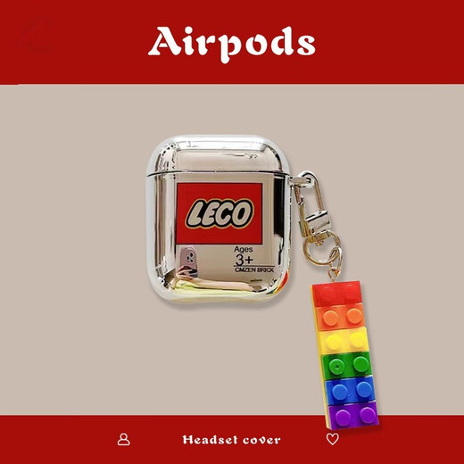 Fantasia air.pods pro2 protective cover Apple air.pods 3rd generation earphones and phone protective cover Trendy brand building blocks Apple Bluetooth earphones second and third generation cases White line Pikachu + tail pendant Apple AirPods Pro3 latest model