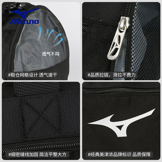 Mizuno (MIZUNO) swimsuit, swimming trunks and goggles, complete set of professional swimming equipment, men's 50% boxer beach shorts, men's hot spring swimming set, 50% training swimming trunks + handbag set (flat light) XL 170-180cm 70-85kg