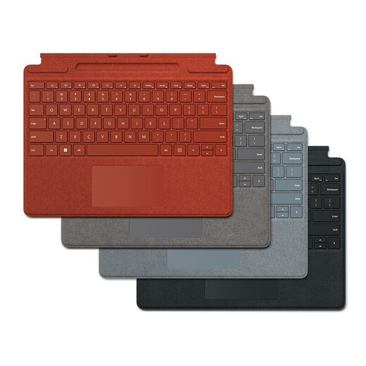 Microsoft's new Surface Pro series original keyboard tablet computer original keyboard backlight magnetic adsorption plug-and-play new Pro8/X special keyboard-with pen slot [color optional]