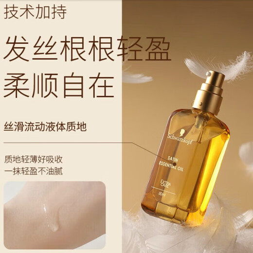 Schwarzkook Professional Hair Care Essence Oil Free Washing and Extract Toughness and Restraining Frizziness and Anti-Drying A touch of Soft and Glossy Perm and Dyeing Hair Moisturizing Essence Fluorescent Bottle 80ml