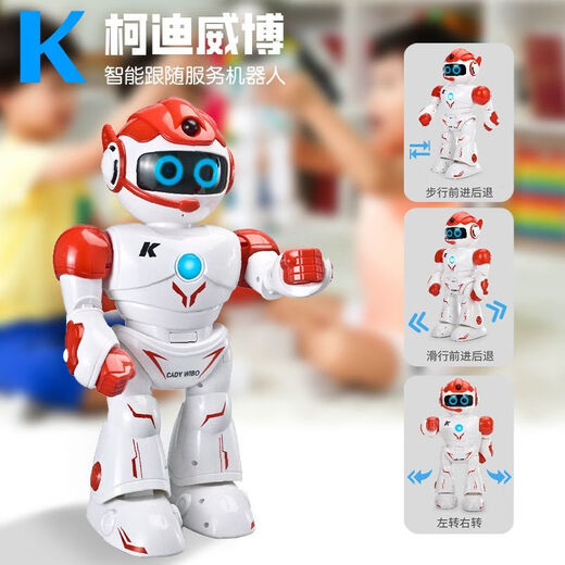 El robot inteligente de juguete para niños JJRIC puede hablar con niños de 3 a 6 años para regalos de cumpleaños para niñas de 8 años de edad de 10 años K19 [azul] Diálogo de voz + Modelo de actualización de aplicaciones para regalos para niños de alta gama para niños y niñas