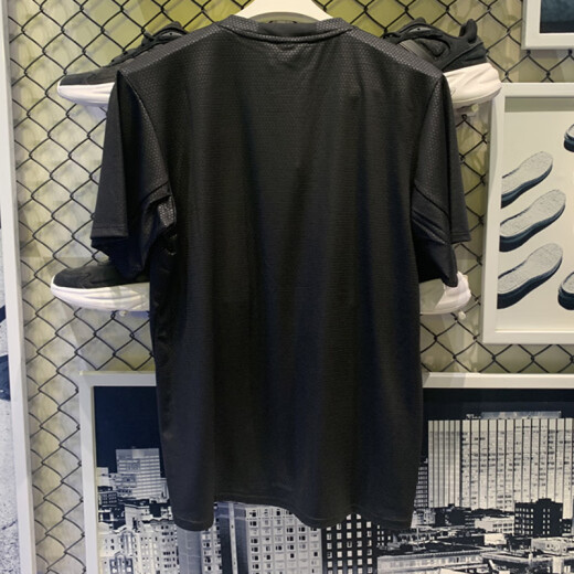 阿迪达斯 （adidas）短袖男士夏季训练健身运动服时尚圆领透气休闲T恤IL1381 IL1381 M