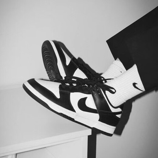 
NIKE Nike men's shoes and women's shoes summer new DUNK LOW couple's low top shoes classic versatile sports casual shoes black and white panda (GS model) CW1590-100 36.5