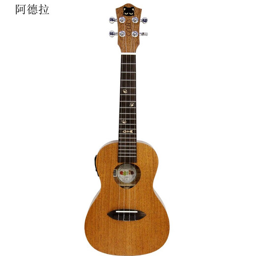 Adela Meow C Mahogany Nendebra ukulele tocando con el dedo para hombres y mujeres principiantes de cuatro cuerdas Guitarra pequeña Meow T Vancouver Electric Box Model