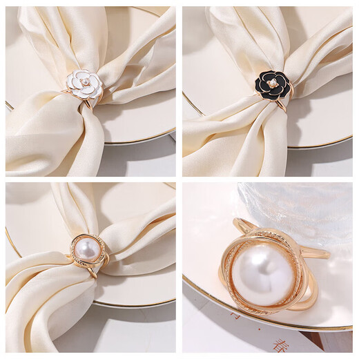 Dabuliu 2026 silk scarf buckle high-end streamer small square scarf buckle multi-functional bow package A extra small size