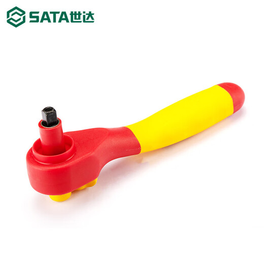 三栖虎世VDE绝缘快速脱落棘轮扳手快速高耐压电工专用大飞中飞工具 11981/小飞6.3mm145mm