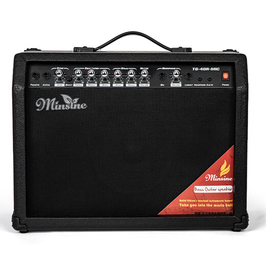 Minsine 40W electric guitar speaker folk playing and singing acoustic guitar speaker distortion effect plug-in audio