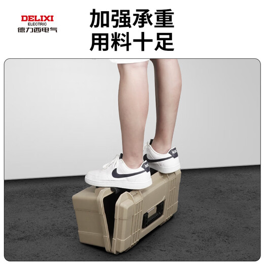 Delixi Hardware Toolbox Industrial Grade Household Waterproof Tank Multifunction Storage Box Thickened Electrician Car Repair