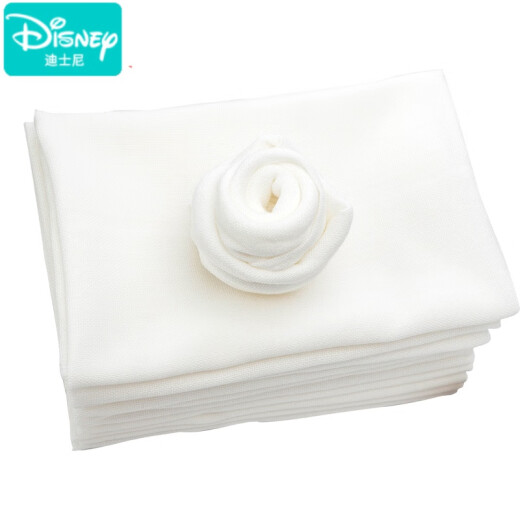 迪士尼（Disney）尿布纱布纯棉新生婴儿可洗全棉纱初生宝宝介子布尿戒子尿片春秋冬 50*80cm单层脱脂纱布尿布10条装  M