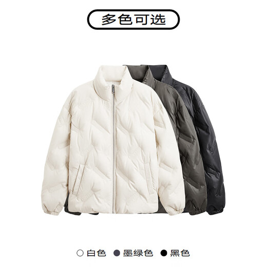 GXG Herrenkleidung, Protein-PU-Leder-Brotanzug, Stand-Alone-Jacke für Männer, 23 Winter, dunkelgrün, 175/l