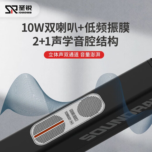 圣锐SR6000电吹管乐器国产笛子电萨克斯葫芦丝老年初学者电子吹管 出厂配置+软包+脖带大礼包