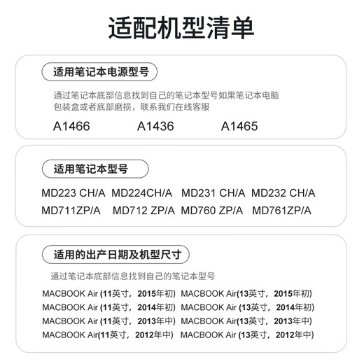 Miris (mryc) Apple laptop charger Macbook Air Pro power adapter cable A1466 A1465 A1436 45/60/85W magnetic head Type-C