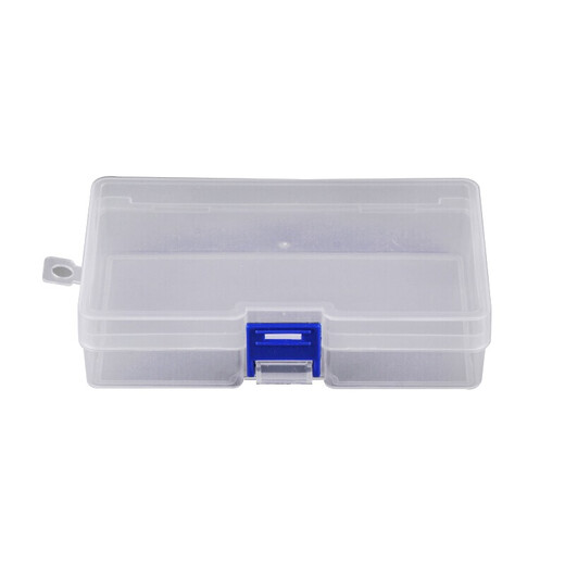 Open picture parts box plastic transparent detachable small tool box portable storage box combined component box medium parts box (no grid) 2 pack