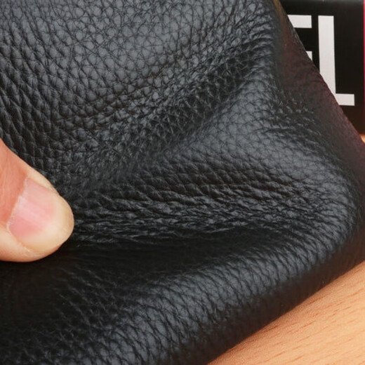 
BARNOROO Long Zipper Real Cowhide Small Handbag Men's Wallet Soft Leather Mobile Phone Bag Summer Multi-Function Clutch Men's Black Small (Size: 20*10)