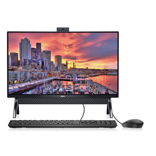 Dell (DELL) Inspiron AIO5491 business office micro-frame all-in-one desktop computer 23.8 inches (10th generation i3-10110U8G512GSSD) black