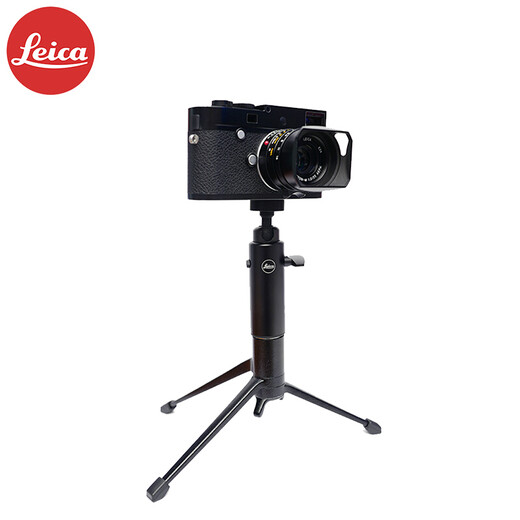徕卡（Leica） 原装三脚架云台套装桌面脚架三角架迷你 银色长款套装14100+14110