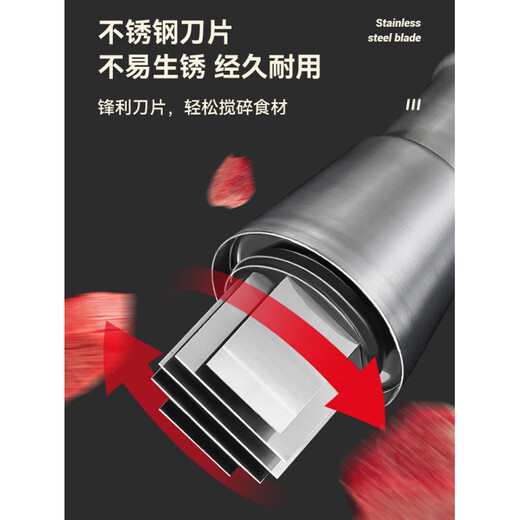 Fat Donglai's same type of garlic cutter, stainless steel multi-functional kitchen black technology manual garlic grinder, electroplated pat knife