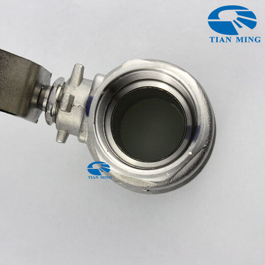 3042PC two-piece ball valve NPT thread internal thread straight thread G stainless steel two-piece Q11F soft seal 304 NPT1 DN25 L=73mm 495