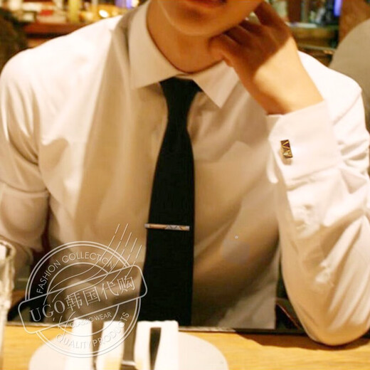 UGO CONTIUGO counter original 14K rose gold cufflinks men's light luxury business French shirt cuffs cuff nails advanced