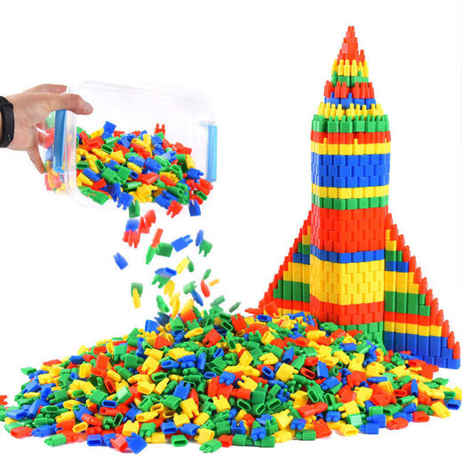 Desarrollo de juguetes para niños de Yueyue bloques de construcción de aprendizaje intelectual juguetes niños y niñas ensamble juguetes cabezales de cohete 403 tabletas (bolsa) + dibujos