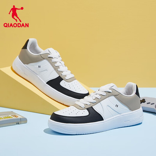Jordan men's shoes versatile low-top leather-face autumn and winter board shoes thick sole height-enhancing casual white shoes sports shoes