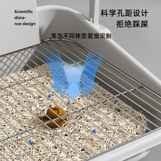 Hoopet Dog Toilet Anti-Fat Small Dog Stainless Steel Dog Sand Basin Urinal Basin Pet Special Toilet Dog Dog Shit Artifact M Code [Pad 21mm]