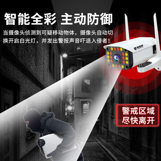 Radivision Bolt Camera Monitor à 360 degrés sans angle mort avec vision nocturne voix panoramique extérieur extérieur imperméable wifi wifi hd wi-fi téléphone mobile dialogue de maison à distance