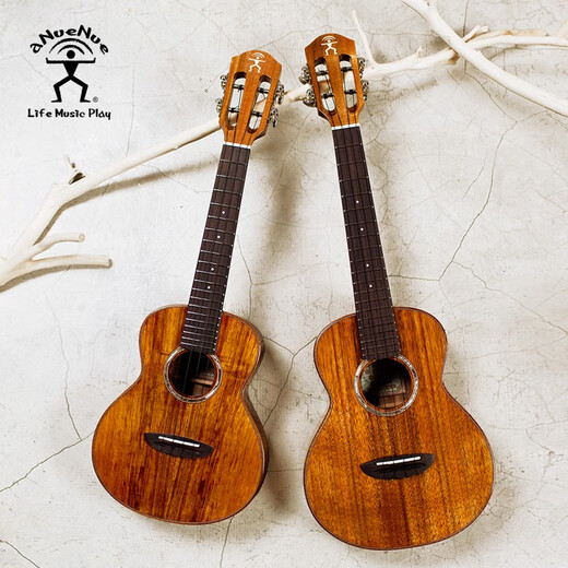 Rainbow Man Ukelele individual completo de madera de acacia hawaiana Guitarra pequeña de 23 pulgadas y 26 pulgadas Rendimiento profesional Avanzado completo individual AKK3 AKK2 (modelo acústico de 23 pulgadas)